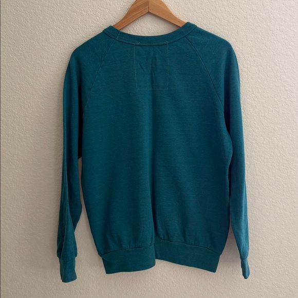 Aviator Nation Logo Crewneck Blue Sweatshirt Size S - Picture 2 of 7